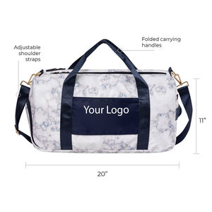 Sac de sport unisexe de haute qualité, 20 pouces, en polyester, avec fermeture éclair, sangle réglable, poignée souple, durable, motif géométrique décontracté - Product Image 6