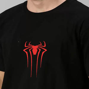 100% algodón de los hombres Casual de gran tamaño Drop Shoulder camiseta personalizada 3D Puff impresión manga corta suelta ajuste diseño pesado - Product Image 6