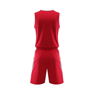 Conjunto de Camiseta de Baloncesto sin Mangas con Cuello en V Rojo, Uniforme Deportivo Transpirable de Poliéster para Adultos Unisex, para Todas las Temporadas - Product Image 2
