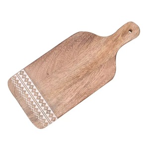 Planche à découper en bois de qualité supérieure, planche à découper en bois massif pour la cuisine, les légumes, les fruits, la viande et l'utilisation quotidienne en cuisine - Product Image 4