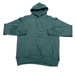 Veste en polaire à capuche verte pour homme, style décontracté, couleur unie, manches régulières, en coton, style pull, poche avant - Product Image 4