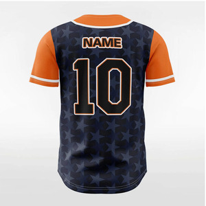 Good Quality Baseball Jerseys Team Wear Baseball Uniform Set Wholesale and Low Price Baseball Jersey Custom Baseball Jersey <b>Navy</b> - Product Image 3
