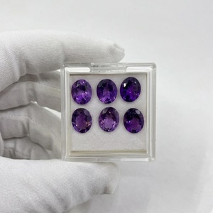 Aigue-marine naturelle ovale facettée, pierre précieuse violette en vrac pour la fabrication de bijoux, fournisseur en gros Zubeda Gems Jewellery Rajasthan - Product Image 5