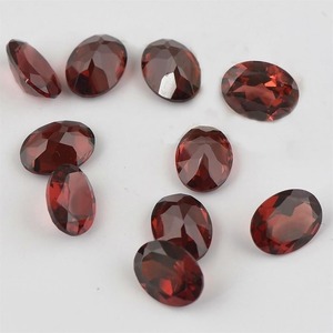 Granat naturel du Mozambique, taille ovale, calibré, 10 mm, pierres précieuses rouges en vrac, prix de gros, lot en vrac pour la fabrication de bijoux - Product Image 4
