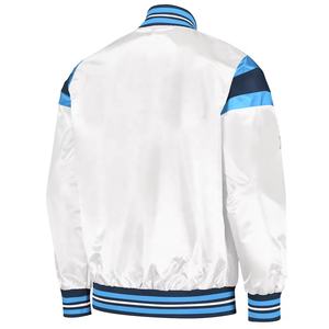 Veste de baseball coupe-vent grande taille à logo personnalisé pour hommes vestes universitaires en satin pour hommes - Product Image 2