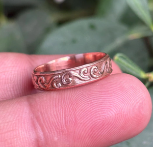 Anillo Terapéutico de Cobre, Joyería de Energía Curativa Natural, Anillo Vintage Unisex con Acabado Antiguo de Lujo, Venta al Por Mayor - Product Image 2