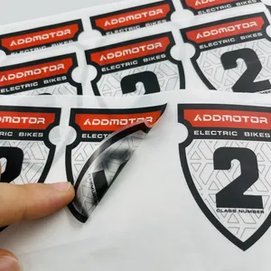 Étiquettes adhésives transparentes imperméables avec impression de logo personnalisé, options d'estampage UV et doré, prêtes pour les codes-barres - Product Image 4
