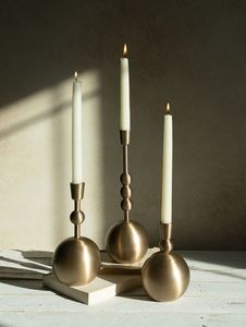 Candelabro Decorativo de Latón de Lujo, Portavelas Metálico Moderno y Minimalista, Decoración al Mejor Precio, Porta Incienso - Product Image 4