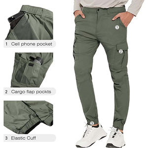 Pantalon cargo ample et respirant pour homme, style streetwear décontracté, coupe droite, léger, avec poches, personnalisable OEM, style hip-hop - Product Image 4