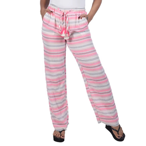 Pantalones de Ocio para Mujer Teñidos con Hilo de Algodón, Fabricante de Pantalones - Product Image 1