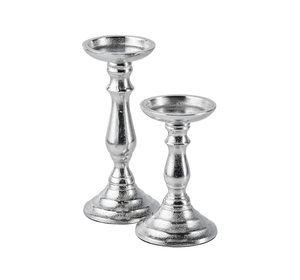 Support de bougie en aluminium rustique à marque privée, finition élégante pour la décoration intérieure et les occasions spéciales - Product Image 2