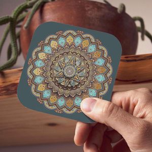 Sous-verres décoratifs résistants à la chaleur pour tasses à café et à thé avec support, pour table à manger et décoration intérieure - Product Image 6