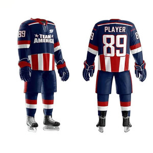 Hot Sale Eco-Friendly Lightweight Breathable Polyester Ice Hockey Uniform with Modern <b>Athletic</b> Design Customizable Colors Sizes - Product Image 1