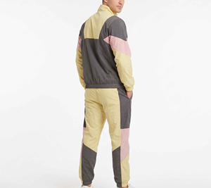 New Style Wholesale 2-Piece Printed Breathable Quick Dry Polyester/Nylon Vintage Oversized Windbreaker Tracksuit <b>Zipper</b> <b>Jacket</b> - Product Image 5