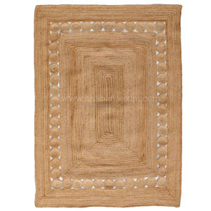 Nouvelle décoration d'intérieur tapis de jute de sol indien en gros tapis de salon en jute avec différents designs et couleurs tapis de jute - Product Image 2