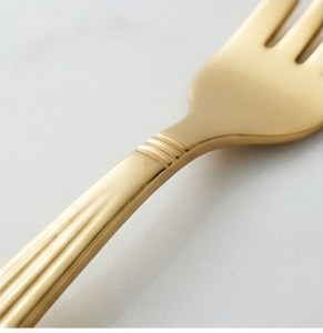 Ensemble de couverts modernes en or mat, résistant au lave-vaisselle, vaisselle de mariage, couverts en métal, cuillère, fourchette, couteau, 4 pièces - Product Image 2