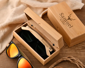 Vietnam Élégant Durable Rectangle En Bois Lunettes Boîte De Rangement Conception De Protection pour Lunettes et Lunettes De Soleil - Product Image 5