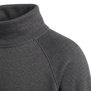 <b>Men</b> Thermal Fleece Hooded Zip-Up <b>Track</b> <b>Jacket</b> Sporty 360g Full Length Training <b>Jacket</b> with Side Pockets - Product Image 5
