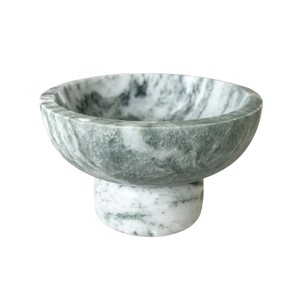Cuenco de Mármol Verde de Lujo, Plato para Servir Frutas de Piedra Natural, Centro de Mesa Decorativo Moderno y Minimalista para Mesa - Product Image 1