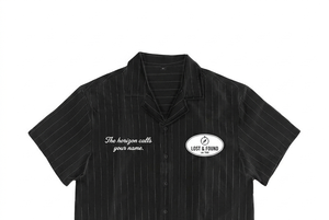 T-shirts pour hommes personnalisés, printemps/été, coton pur, twill rayé, broderie imprimée, décontracté, col rabattu, manches courtes - Product Image 4