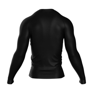 Wholesale Price Full Sleeve <b>Compression</b> Rash Guard Dark Blue Quick Dry Spandex Polyester Sport Top Seamless Design Adult Fit - Product Image 6