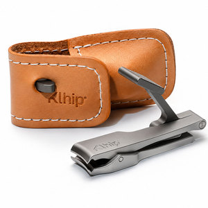 Cortauñas de Precisión Klhip Ultimate, Cortauñas de Acero Inoxidable de Lujo con Estuche de Viaje de Cuero - Product Image 3