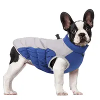 Manteau d'hiver chaud et écologique pour chien, moderne, doux, en fausse fourrure et coton, uni, réglable, pour petits chiens, avec anneau de laisse, lavable en machine