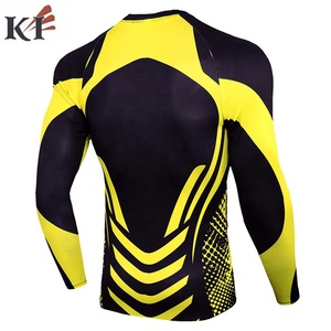 Sport <b>Shirt</b> <b>Rash</b> Guard Bjj Fabric Custom Free Design Long Sleeve Breathable 160g Polyester Spandex Sublimation Transfer Front - Product Image 6
