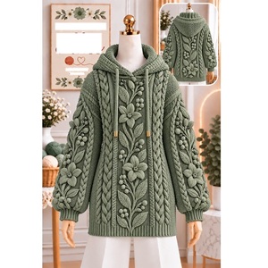 Suéteres 100% acrílico o algodón, calibre 12, para mujer, los más modernos, informales, para la temporada de invierno, proveedor de Bangladesh. - Product Image 4