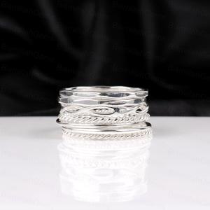 925 Sterling Silver Spinner Assorted Floral Geometric Pattern Wide <b>Fidget</b> <b>Rings</b> Anti Anxiety Meditation Band Vintage Jewelry - Product Image 1