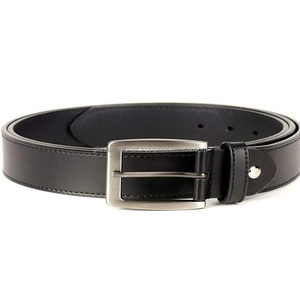 Cinturón informal de piel de vaca de capa superior hecho a medida para hombres y mujeres con costuras de borde fuerte y hebilla de latón sólido - Product Image 1