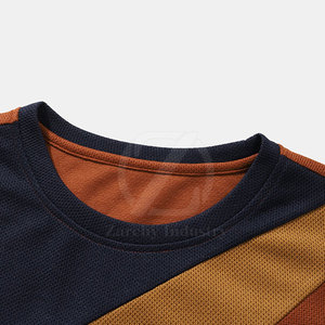 T-shirts pour hommes respirants, écologiques, à séchage rapide, faible MOQ, design de logo personnalisé, polyester/coton, vente en gros - Product Image 3