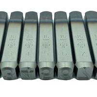 Jeu de 9 tampons métalliques de précision professionnels pour numéros, 1mm-19mm, en acier Cr-V DIN7353 YOUNG CYCLE YC-602, HRC 58-62, face avant