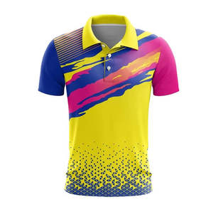 Camisa de Golf de Manga Corta para Hombre, de Secado Rápido, con Cierre, Estilo Deportivo Vintage, Logotipo Frontal Sublimado, Diseño Personalizado - Product Image 2