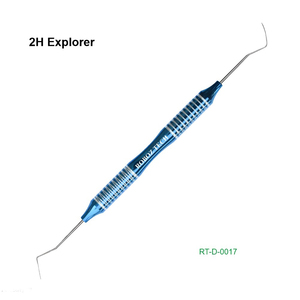 Explorer dentaire ergonomique double extrémité 2A Pigtail, manuel, en acier inoxydable, certifié CE, garantie 1 an, Roboz Tech, fabriqué au Pakistan - Product Image 2