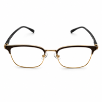 Montures de lunettes photochromiques UV420 carrées semi-cerclées en plastique léger, tendance, prêtes pour la prescription, approvisionnement B2B