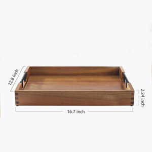 Bandeja de Servir de Madera de Mango de Lujo, Plato Decorativo Rústico de Madera para Cocina y Comedor - Product Image 3