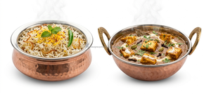 Juego de Servidor de Curry Tradicional de Cobre Martillado con Interior de Acero, Karahi, Vajilla India para Mesa - Product Image 2
