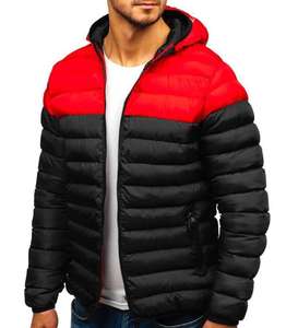 Winter Thickened Padded Cotton Jacket Men Zipper Cardigan Outdoor Casual Warm Hooded Down Jacket - Product Image 5