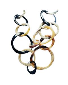 Recién llegado, collar de hueso para mujeres y niñas, cuerno de buey de búfalo de hueso en estilo Animal de moda, cuentas de diseño Natural para regalos de boda - Product Image 1