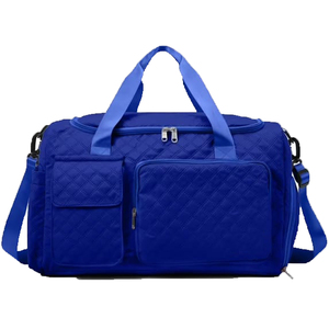 Bolsa Deportiva Azul de Gran Capacidad (30-40L), Cierre de Cremallera, Correa Ajustable, Asa Suave, Estilo Casual Unisex, Color Sólido, Poliéster - Product Image 3