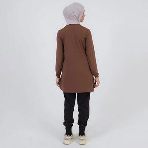 Ensemble de sport modeste pour femmes avec fermeture éclair et poches, ensemble de gym musulman à séchage rapide pour femmes, ensemble de vêtements de sport musulmans pour femmes - Product Image 4