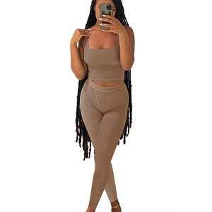 Best Selling Women's Yoga Set Quality Wholesale Adult Size Plus Solid Pattern <b>Shorts</b> with Logo at Waist Length - Product Image 1