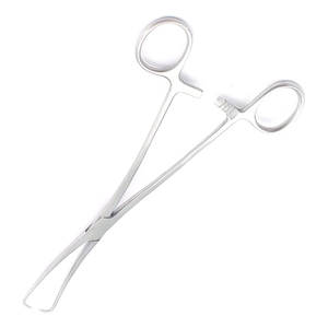 Pinza Tenaculum de 9.50" con Doble Curvatura, Instrumento Quirúrgico Ginecológico de Acero Inoxidable, Pinza Tenaculum para Obstetricia y Ginecología, para Agarrar el Cérvix - Product Image 5