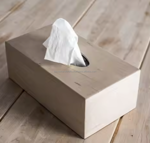 Boîte à mouchoirs en bois moderne pour une vie simple Porte-serviettes mignon et créatif pour la salle à manger à usage domestique - Product Image 5