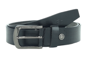 Cinturón de Cuero Genuino de Vaca para Hombre con Hebilla Automática de Aleación, Cinturón Plano Grabado de Doble Capa para Negocios y Uso Casual, Venta al por Mayor - Product Image 3