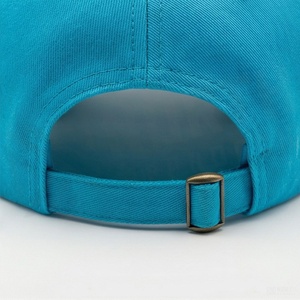 Casquette de baseball turquoise à 6 panneaux avec logo brodé géométrique, ajustée, unisexe, décontractée - Product Image 6