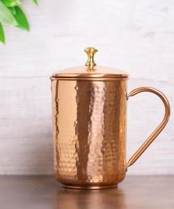 Ensemble de carafes en cuivre pour une solution de cuisine quotidienne fiable, ensemble métallique pour servir l'eau avec des verres, durable et réutilisable pour la cuisine et la salle à manger - Product Image 6