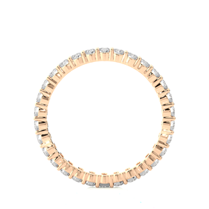 Anillo de Diamantes Naturales Certificados por IGI, Oro Sólido de 18K con Diamantes Finos de 0.90 Quilates, Anillo de Compromiso de Diamantes en Venta - Product Image 2