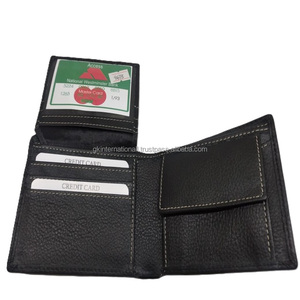 Nueva Cartera de cuero puro de tacto suave para hombre con monedero de bolsillo para monedas, monedero de cuero de vaca genuino plegable para hombre - Product Image 5